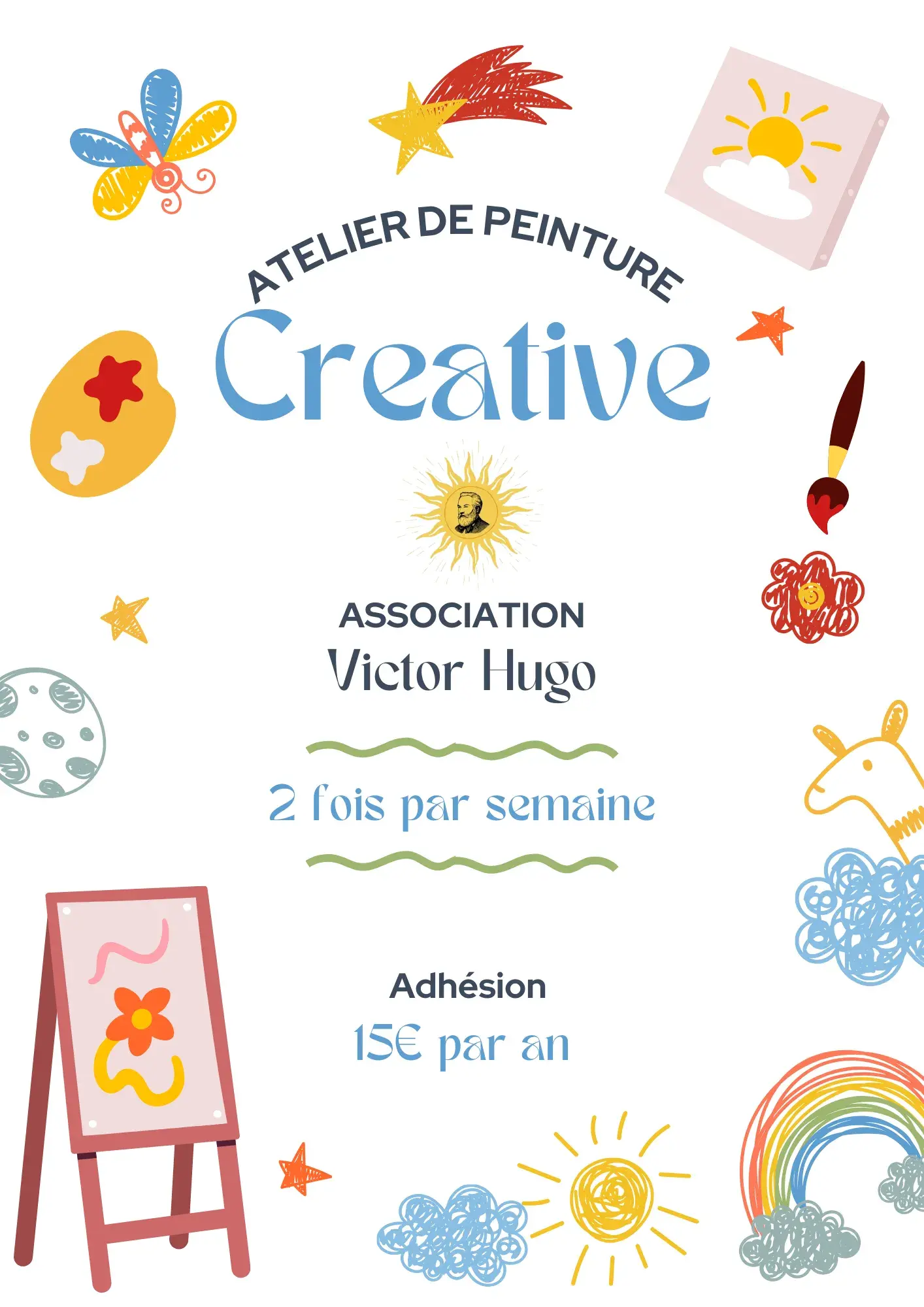 Activités à Sète, atelier de peinture avec l'association